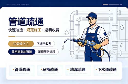 瑞昌管道疏通